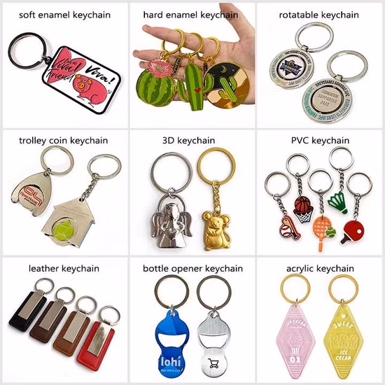 Wholesale Custom Logo Promotion Blank Car Brand Turbo Logo 3D Soft Hard Enamel Metal Steel Sports Anime Cartoon Gift Key Chain Ring Holder Designer Keychain