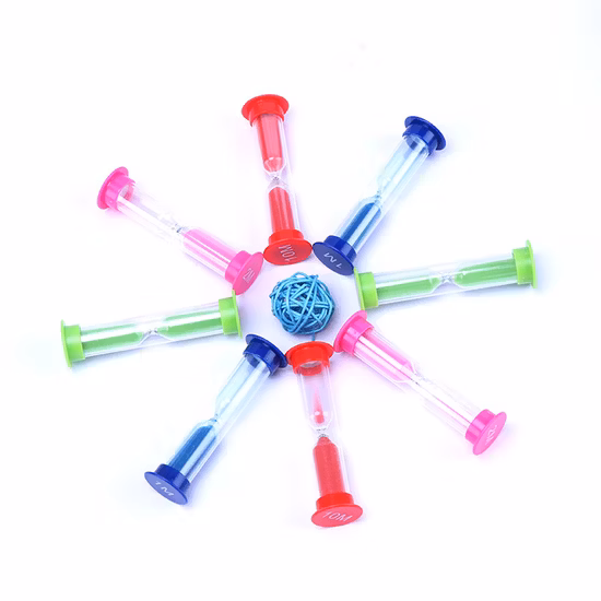 Песочный таймер 6 шт. Красочные песочные часы Песочные часы Таймеры Песочные часы для чистки зубов Детская кулинарная игра Школьный офис